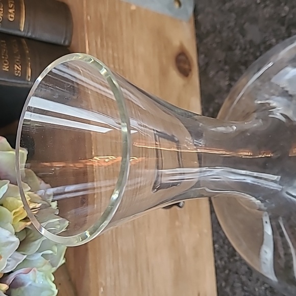 Vintage MCM Glass Wine Decanter Bottle - Picture 3 of 9